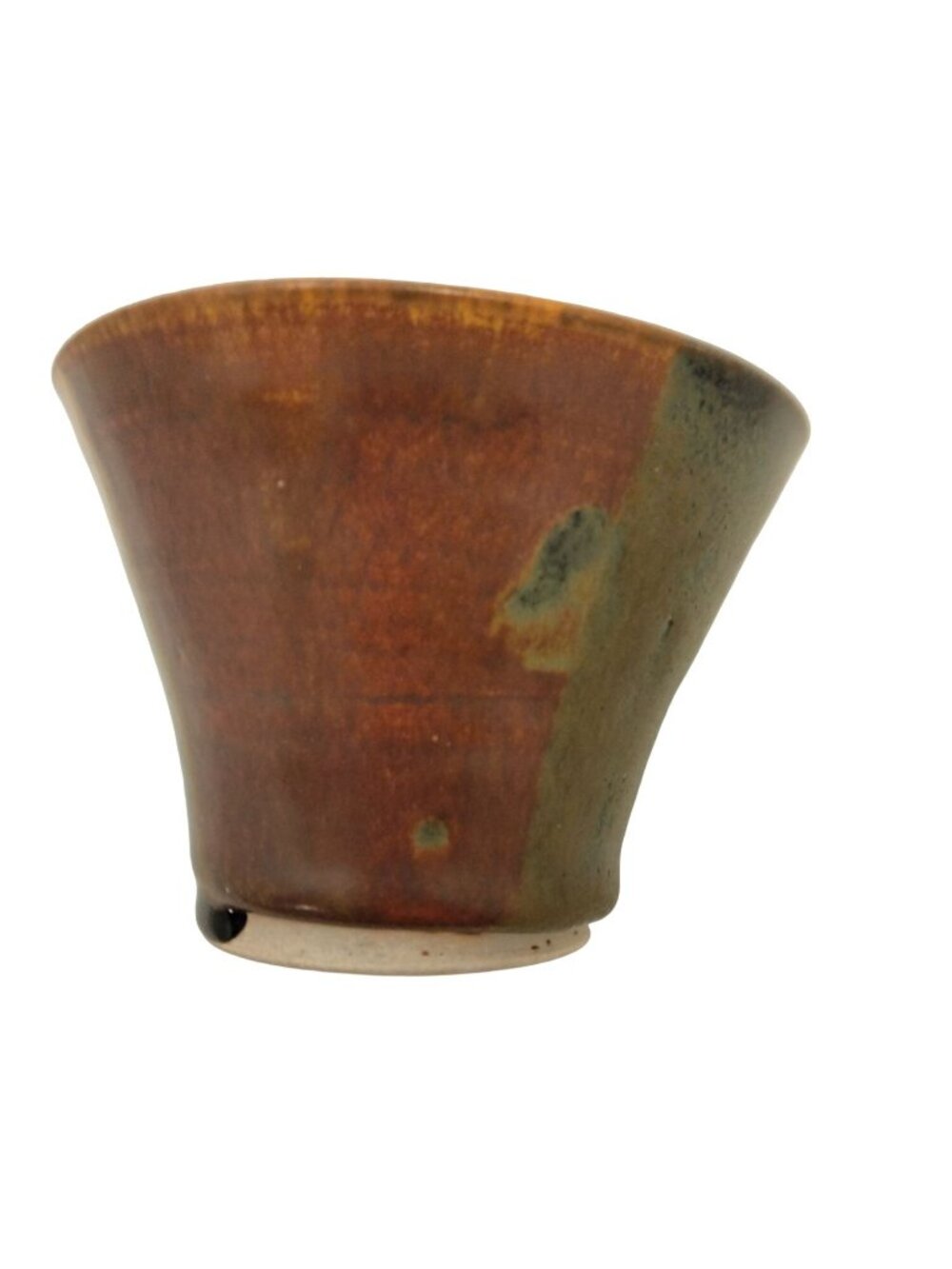 Earthenware Studio Art Rustic Pottery Bowl Brown Earth Tones Vase Planter USA - Picture 9 of 9